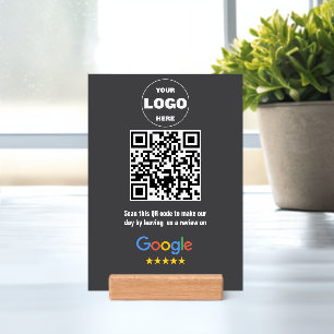 Google Reviews QR Code Sign Thank You Business Holder