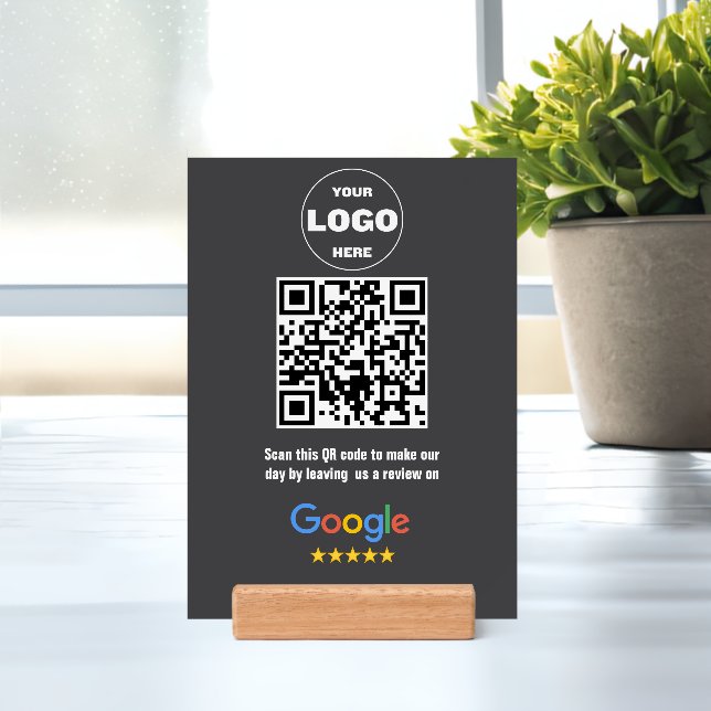 Google Reviews QR Code Sign | Thank You Business  Holder (Insitu 1)