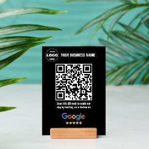 Google Reviews QR Code Sign   Thank You Business  Holder