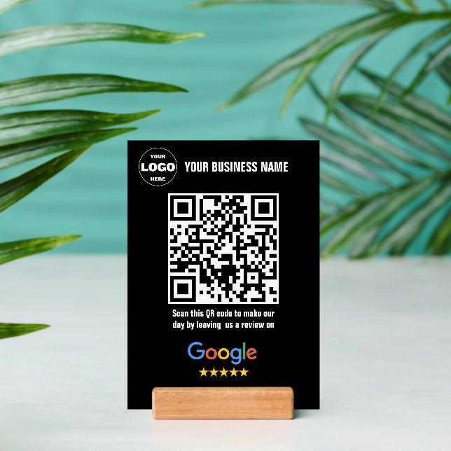 Google Reviews QR Code Sign | Thank You Business  Holder (Insitu 2)