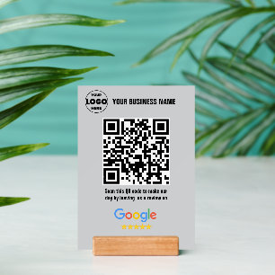Google Reviews QR Code Sign Thank You Business Holder