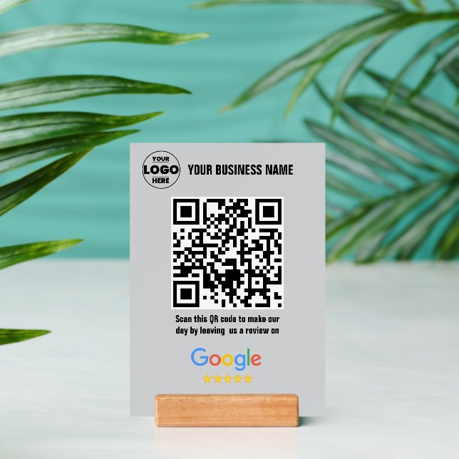 Google Reviews QR Code Sign | Thank You Business  Holder (Insitu 2)