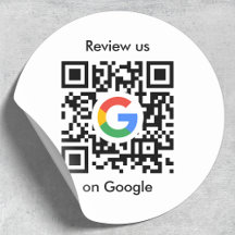Google Reviews Sticker | QR Code Review Link