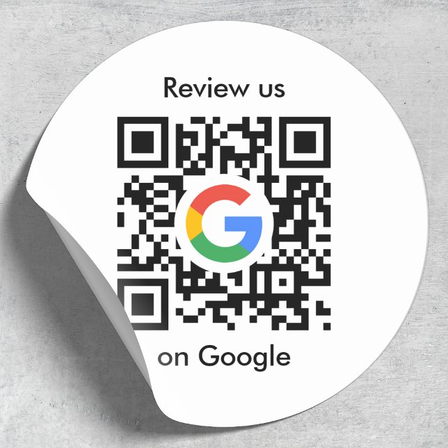 Google Reviews Sticker | QR Code Review Link (Add a Google review call-to-action to order shipping parcels & business mail)