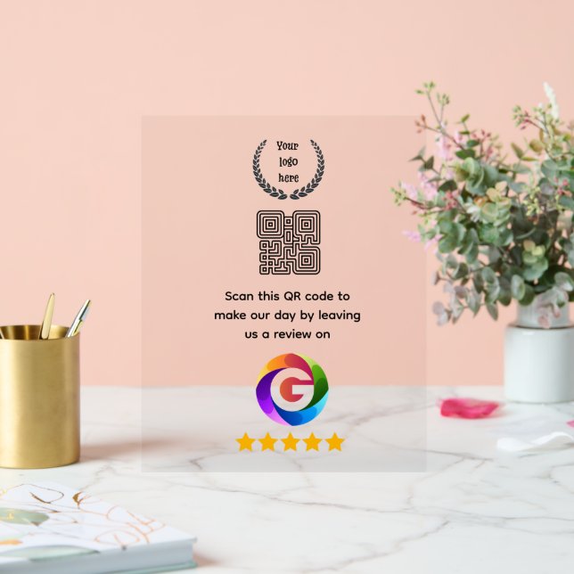 Google Reviews Tabletop Sign | QR Code door Signs (Wedding)