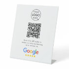 Google Reviews Tabletop Sign | QR Code Pedestal