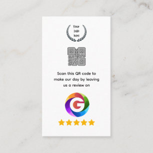 Google Reviews Tabletop Sign QR Code Pedestal Business Card