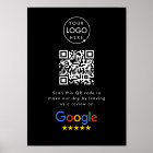 Google Reviews Tabletop Sign | QR Code Wood Block