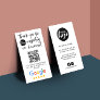 Google Reviews Thank You Logo QR Code Business Card