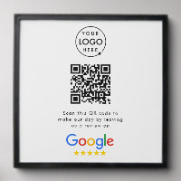 Google Reviews Wall Sign | QR Code Adhesive Tile