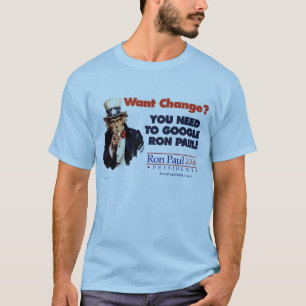 Google Ron Paul Uncle Sam Shirt
