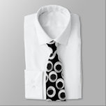 Googly eye pattern – black neck tie<br><div class="desc">Googly eyes scattered on a black background.</div>