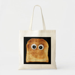 Googly Eye Toast Bread Eater Vegetarian Costume Fu Tote Bag