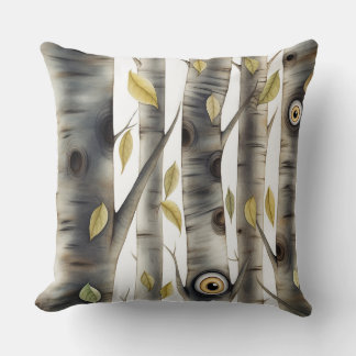 Googly Eyed Garden Botanical Throw Pillow