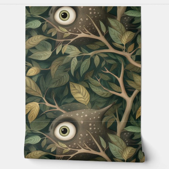 Googly Eyed Garden Botanical  Wallpaper (Unrolling)