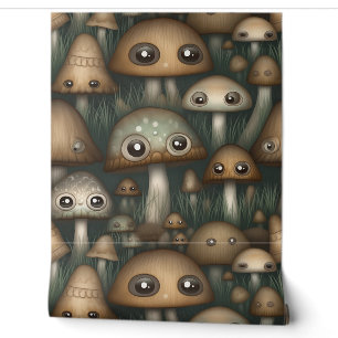 Googly Eyed Garden Botanical Wallpaper
