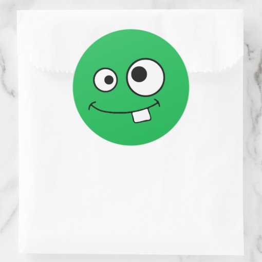 Googly Eyed Green Monster Sticker Zazzle