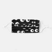 Googly Eyes Adult Cloth Face Mask (Front, Folded)