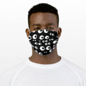 Googly Eyes Adult Cloth Face Mask (Worn)