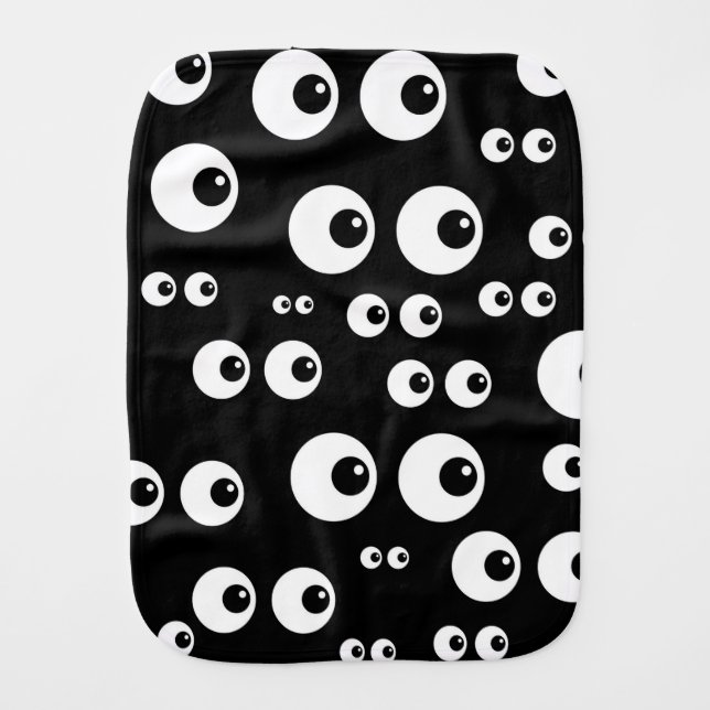 Googly Eyes Burp Cloth (Front)