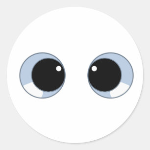 googly eyes classic round sticker