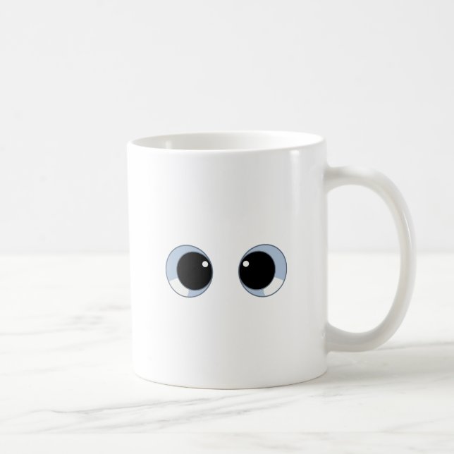 googly eyes coffee mug (Right)