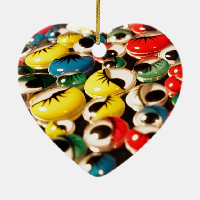 Googly eyes double sided Christmas ornament (Back)