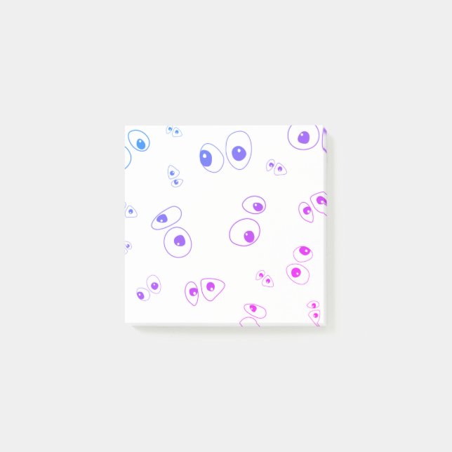 Googly eyes drawing simple silly and fun post-it notes (Front)