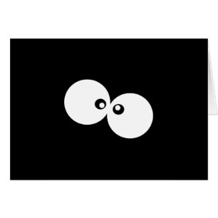 Googly Eyes, Funny Eyes, Black and White Cards