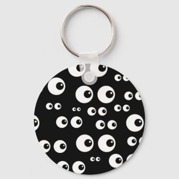 Googly Eyes Keychain by kye_designs at Zazzle
