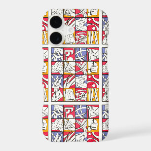 Googly Eyes-Modern Geometric Pattern iPhone 17 Case