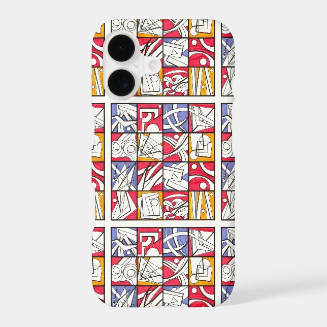 Googly Eyes-Modern Geometric Pattern Case-Mate iPhone Case (Back)