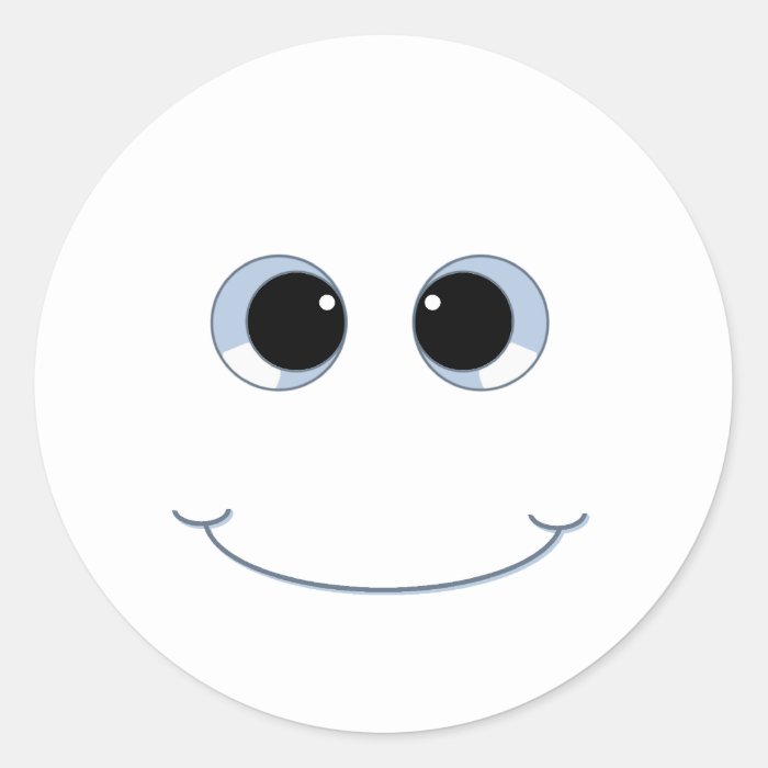 googly eyes smiley face sticker