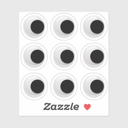 Googly Eyes Sticker Zazzle