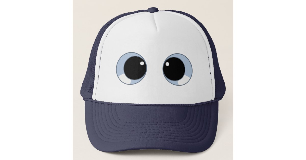googly eyes trucker hat Zazzle