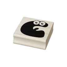 Googly Letter C Rubber Stamp