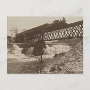 Gookin Falls And Railroad Bridge Postcard