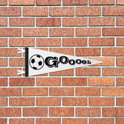 GOOOOL Soccer Ball Futbol Goals Felt Pennant Flag