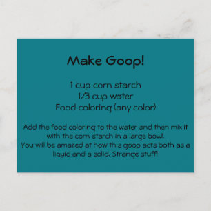 Goop Recipe Postcard