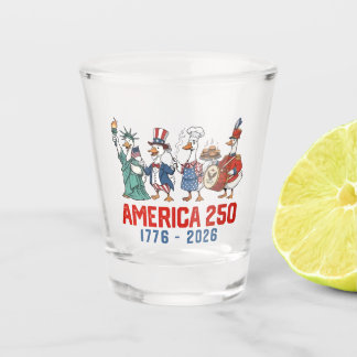 Goose 4th Of July America 250th 1776 2026  Shot Glass