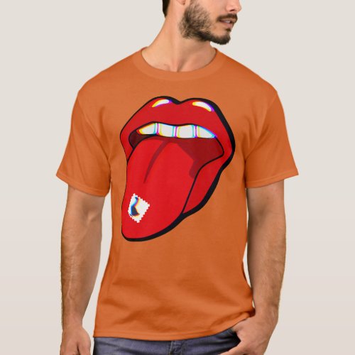 Goose  Acid Tab Trippy Tongue T_Shirt