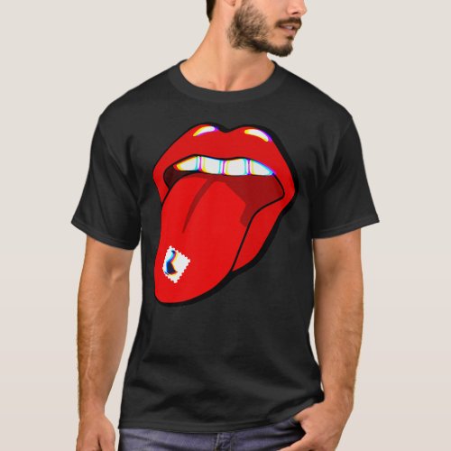 Goose  Acid Tab Trippy Tongue T_Shirt