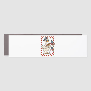 Goose American USA Flag Memorial Day 4th of July Car Magnet