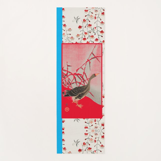 GOOSE AND CHERRY BLOSSOM  YOGA Mat (Front)
