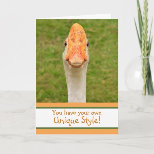 Goose and Flattery Birthday Card