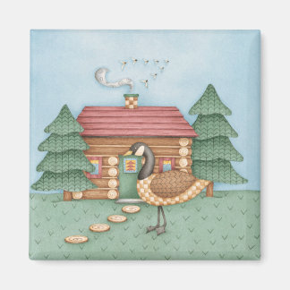 Goose at Cabin Magnet