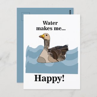 Goose Bird Swimming In Water Birdwatcher