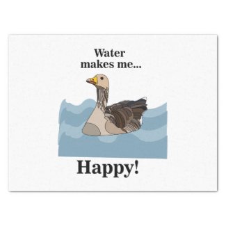 Goose Bird Swimming In Water Birthday