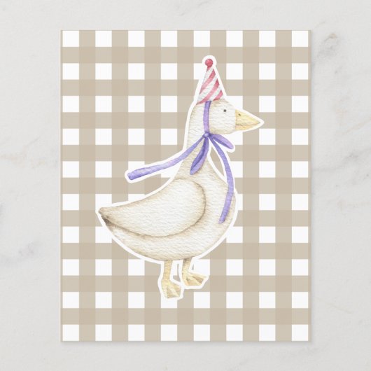 Goose birthday time capsule message (Back)