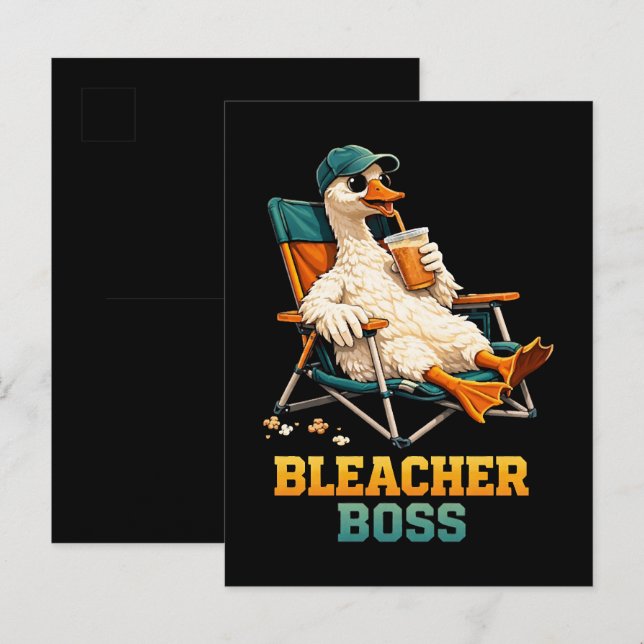 Goose Bleacher Boss Announcement Postcard (Front/Back)